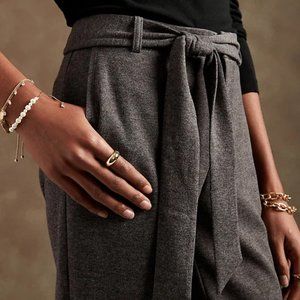 Banana Republic Factory Soft Double Knit Tie-Waist Taper Pant